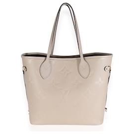 Louis Vuitton-Louis Vuitton Monograma Tórtola Empreinte Neverfull MM-Gris