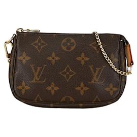 Louis Vuitton-Louis Vuitton Mini Pochette Accessoires Canvas Handtasche M58009 in gutem Zustand-Andere