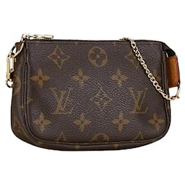 Louis Vuitton-Louis Vuitton Mini Pochette Accessoires Canvas Handbag M58009 in Good condition-Other