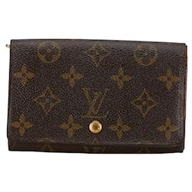 Louis Vuitton-Portafoglio lungo in tela Louis Vuitton con monogramma Portafoglio lungo in tela M61730 in buone condizioni-Altro