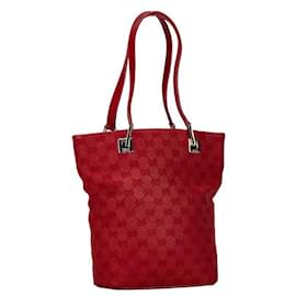 Gucci-Gucci GG Canvas Tote Bag Sac à main en toile 2214 en bon état-Autre