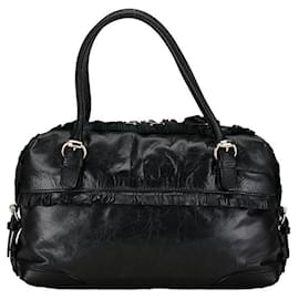 Gucci-Bolsa de couro Gucci Sabrina Bolsa de couro 189848 em bom estado-Outro