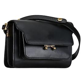 Marni-Marni Leather Trunk Shoulder Bag  Leather Shoulder Bag in Good condition-Other