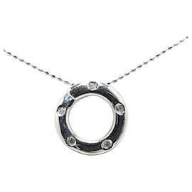 & Other Stories-[LuxUness] 14Collier pendentif bague diamant or k collier en métal en excellent état-Autre