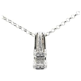 & Other Stories-[LuxUness] 18k Gold Diamond Pendant Necklace  Metal Necklace in Excellent condition-Other