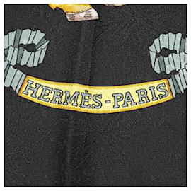 Hermès-Hermes Carré Les Fetes du Roi Soleil Silk Scarf Cotton Scarf en bon état-Autre