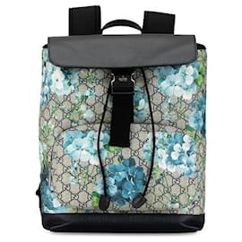 Gucci-Gucci GG Supreme Blooms Backpack Sac à dos en toile 406398 en bon état-Autre