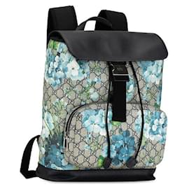 Gucci-Gucci GG Supreme Blooms Backpack Sac à dos en toile 406398 en bon état-Autre