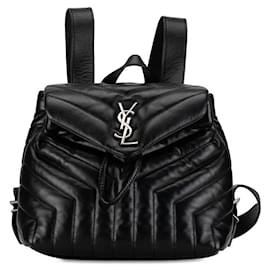 Yves Saint Laurent-Yves Saint Laurent Medium Leather Loulou Backpack Leather Backpack 487220 in Good condition-Other