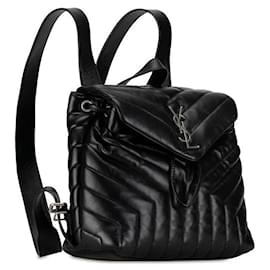 Yves Saint Laurent-Yves Saint Laurent Medium Leather Loulou Backpack Leather Backpack 487220 in Good condition-Other