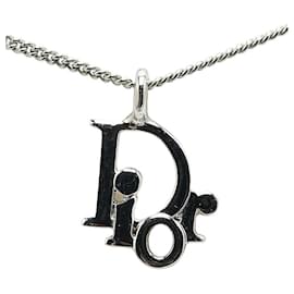 Dior-Dior Logo Pendant Necklace Metal Necklace in Excellent condition-Other