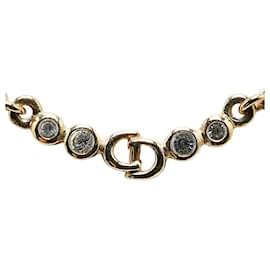 Dior-Collar Dior CD Rhinestone Collar de metal en excelentes condiciones-Otro