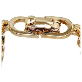Dior-Dior CD Logo Rhinestone Bracelet Metal Bracelet in Good condition-Other