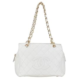 Chanel-Chanel CC Quilted Caviar Chain Shoulder Bag Leather Shoulder Bag in Good condition-Other