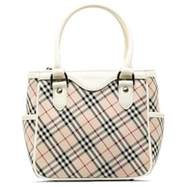 Burberry-Burberry Nova Check Handtasche Canvas Handtasche in ausgezeichnetem Zustand-Andere