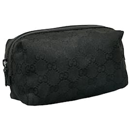 Gucci-Gucci GG Canvas Cosmetic Bag Canvas Vanity Bag 29595 em bom estado-Outro