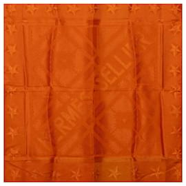 Hermès-Hermes Sellier Foulard en soie Foulard en toile en bon état-Autre