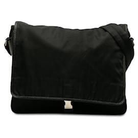Prada-Prada Tessuto Messenger Crossbody Bag  Canvas Shoulder Bag in Good condition-Other