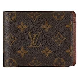 Louis Vuitton-Louis Vuitton Multiple Wallet Canvas Lange Geldbörse M60895 in gutem Zustand-Andere