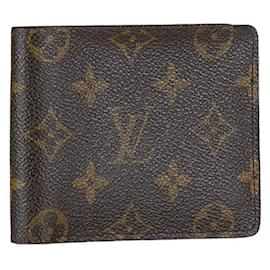 Louis Vuitton-Louis Vuitton Multiple Wallet Canvas Long Wallet M60895 in Fair condition-Other