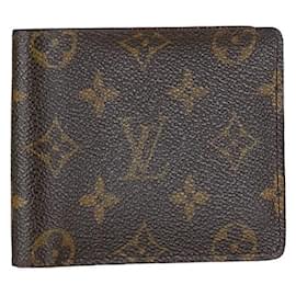 Louis Vuitton-Louis Vuitton Multiple Wallet Canvas Lange Geldbörse M60895 in gutem Zustand-Andere