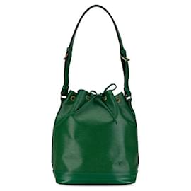 Louis Vuitton-Sac à épaule en cuir Louis Vuitton Noe M44004 en très bon état-Vert