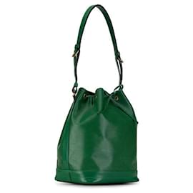 Louis Vuitton-Sac à épaule en cuir Louis Vuitton Noe M44004 en très bon état-Vert