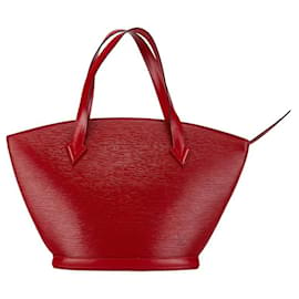 Louis Vuitton-Bolso de compras Saint Jacques de cuero Epi Louis Vuitton M52267 en muy buen estado-Roja