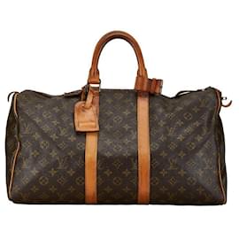 Louis Vuitton-Louis Vuitton Keepall 45 Canvas Reisetasche M41428 in gutem Zustand-Andere
