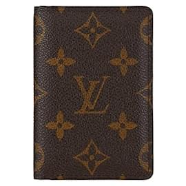 Louis Vuitton-Louis Vuitton Organizer De Poche Canvas Card Case M60502 em bom estado-Outro