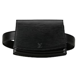 Louis Vuitton-Bolso de hombro Tilsit de cuero Epi Louis Vuitton M52602 en muy buen estado-Negro