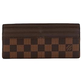 Louis Vuitton-Carteira longa modular Louis Vuitton Portefeuille Ron Carteira longa de lona N63093 em bom estado-Outro