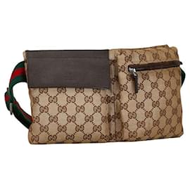 Gucci-Gucci GG Canvas Belt Bag Canvas Belt Bag 28566 in Good condition-Other
