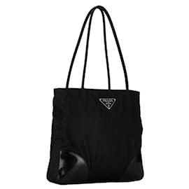 Prada-Prada Tessuto Tote Bag Bolsa de lona em bom estado-Outro