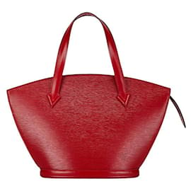 Louis Vuitton-Bolso de mano Louis Vuitton de cuero Epi Saint-Jacques M52277 en muy buen estado-Roja