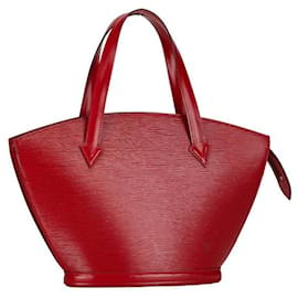 Louis Vuitton-Bolso de mano Louis Vuitton de cuero Epi Saint-Jacques M52277 en muy buen estado-Roja