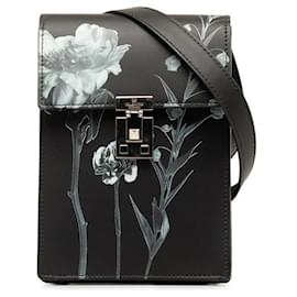 Valentino-Bolsa de ombro de couro Valentino Flowersity Crossbody em bom estado-Outro