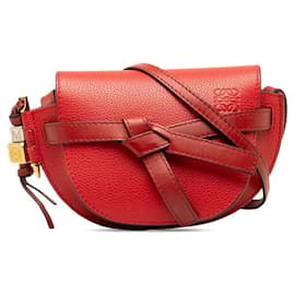 Loewe-Loewe Mini Gate Leather Bag  Leather Shoulder Bag 321.12.U62 in Good condition-Other