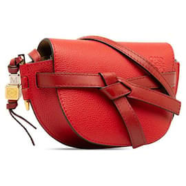 Loewe-Loewe Mini Gate Bolsa de couro Bolsa de ombro de couro 321.12.U62 em bom estado-Outro