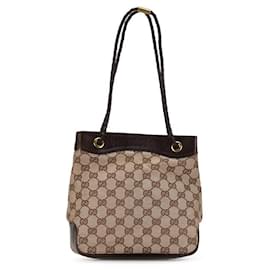 Gucci-Sacola de lona Gucci GG Sacola de lona 109143 em bom estado-Outro