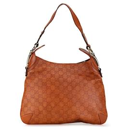 Gucci-Gucci Guccissima Sac à bandoulière en cuir Horsebit Sac à bandoulière en cuir 145826 en bon état-Autre