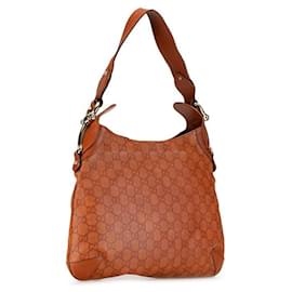 Gucci-Bolso de hombro Gucci Guccissima de cuero Horsebit Bolso de hombro de cuero 145826 en buen estado-Otro