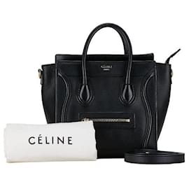 Céline-Celine Nano Bolsa de bagagem de couro Bolsa de couro em bom estado-Outro