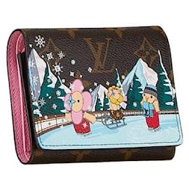 Louis Vuitton-Louis Vuitton Victorine Wallet Canvas Short Wallet M82622 in Excellent condition-Other