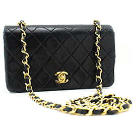Chanel-Black vintage 1989-1991 full-flap chain shoulder bag-Black