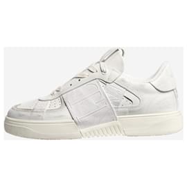 Valentino-White Vltn low top trainers - size EU 38.5-White