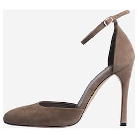 Victoria Beckham-Brown suede pumps - size EU 36-Brown