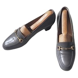 Céline-Vintage heeled moccasins, CÉLINE, gray color, size 36.5-Grey