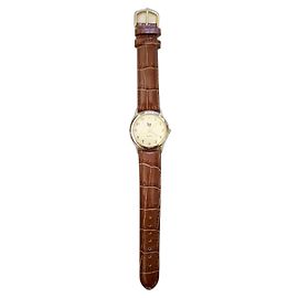 LIP classics watch with crocodile-style leather strap - NEW Brown Beige Golden