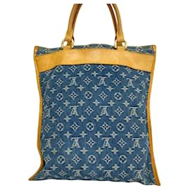 Louis Vuitton-Sac cabas Louis Vuitton-Bleu